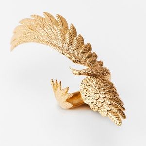 New Zara Gold Phoenix Cuff Bracelet